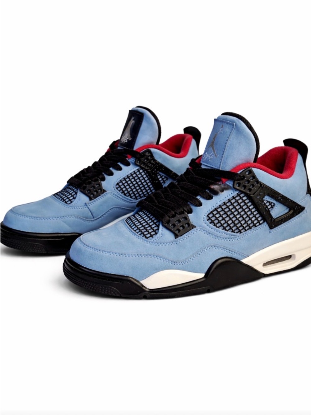 Jordan Retro 4 Low Blue Black Red